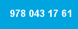 978 043 17 61 978 043 17 61
